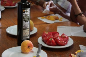 Desayuno saludable con aceite de oliva virgen extra